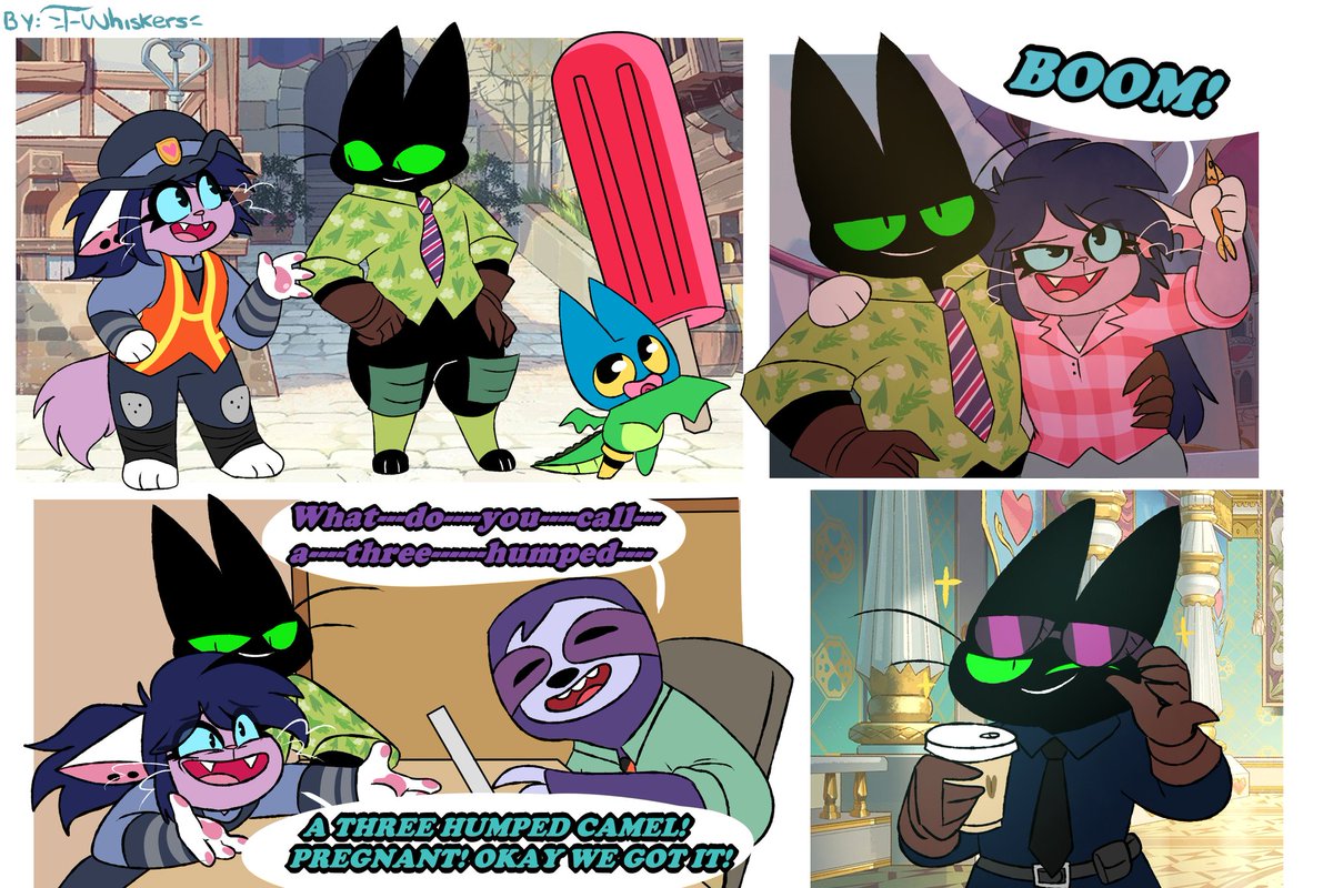 As promised, I've make some doodles of my Mao mao × Zootopia AU