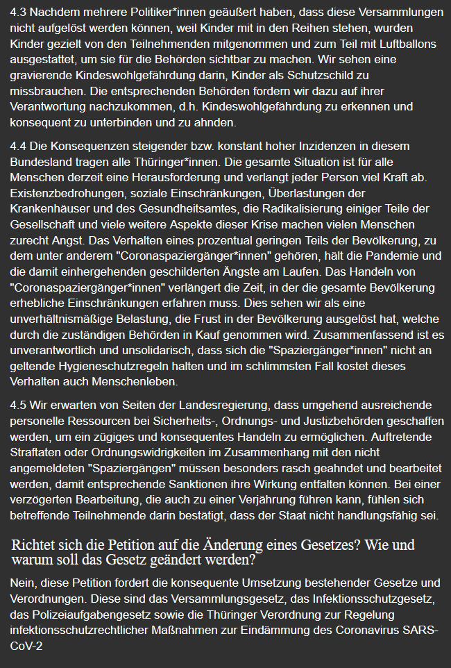 6Luchs7's tweet photo. Die Petition der Thüringer BgR-Vernetzung ist Mist. #J1001 #J1701 #WE1001 & #WE1701 beweisen, dass das Personal da ist (auch in EF am Hirschgarten). Aber die greifen halt lieber Gegenproteste an. Wie kann man in dieser Situation nach dem Staat rufen?!
https://t.co/OZdG93vKIg https://t.co/9hXCotUzJs