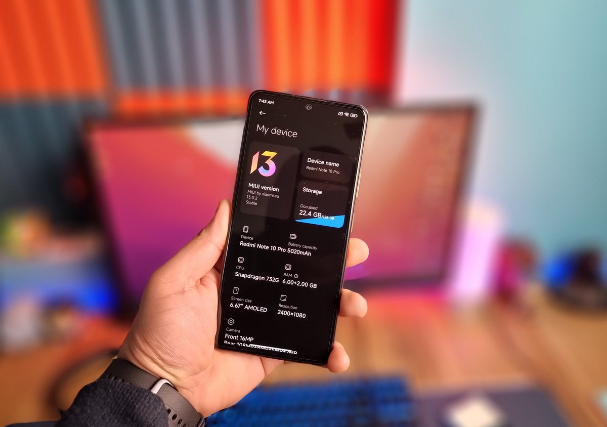 iRaj_r's tweet image. ❣️❣️ Redmi Note 10 Pro 💯
Flashed Stable MIUI 13.0.2.0 Android 12 Rom 👍 (XiaomiEU ROM)

#RedmiNote10pro #RedmiNote10proMax #Xiaomi #Android12 #Miui13