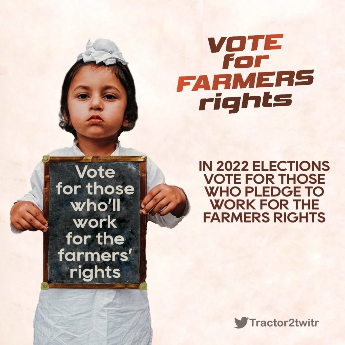 Vote For Those Who Stand 
With Farmers 🌾
#Vote4FarmersRights
#FarmersProtest