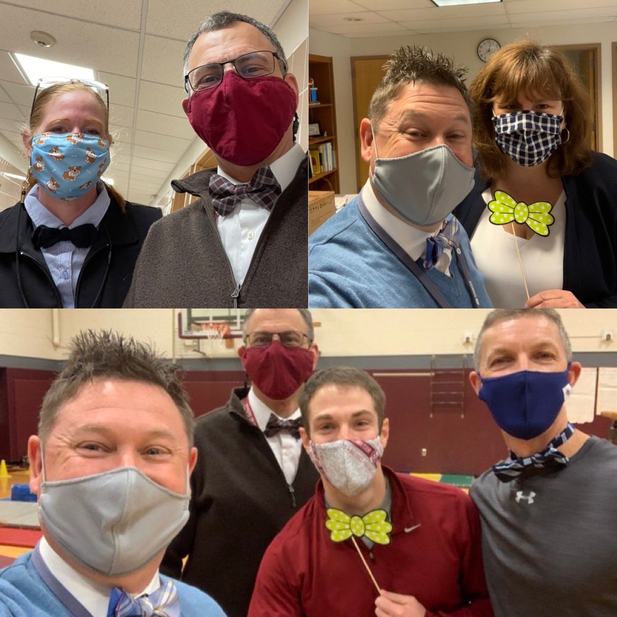 BobMackey1's tweet photo. My last Bulldog Bow Tie and Scarf Tuesday was today! I have had so much fun building relationships with the @DelawareAcadCSD faculty, staff, and students! https://t.co/CxCzapmq7w