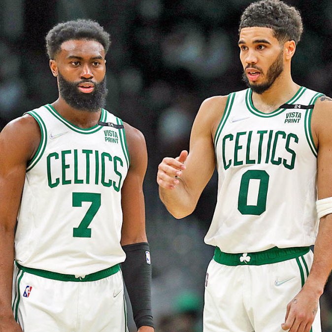 Jayson Tatum: 36 Points, 6 Assists, 4 Rebounds, 61% FG Jaylen Brown: 30 Points, 10 Rebounds, 3 Assists, 58% FG Celtics win by 53 Points. 😳