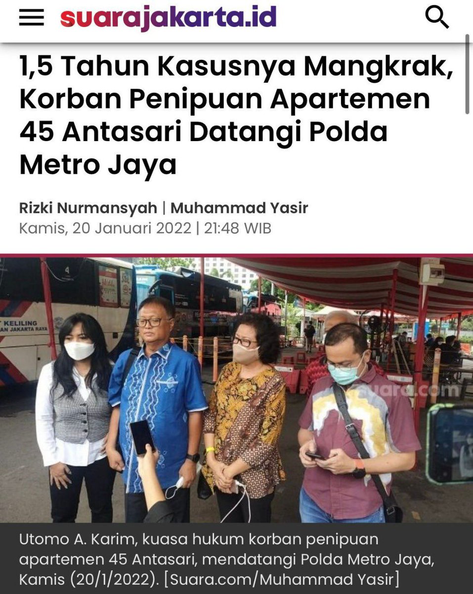 txtdrjkt's tweet photo. Waduh bisa2nya nipu sampe rugi 591 M kok dibiarin terus. Ini bukan duit kecil wee, dan ruginya udh dari 2017?!?
Sampe udh dibawa ke polisi loh, kok masih gak ditanganin yaa? Ini kasus penipuan apartemen Antasari 45 gak main2 weh https://t.co/3UxGZFmdfP
