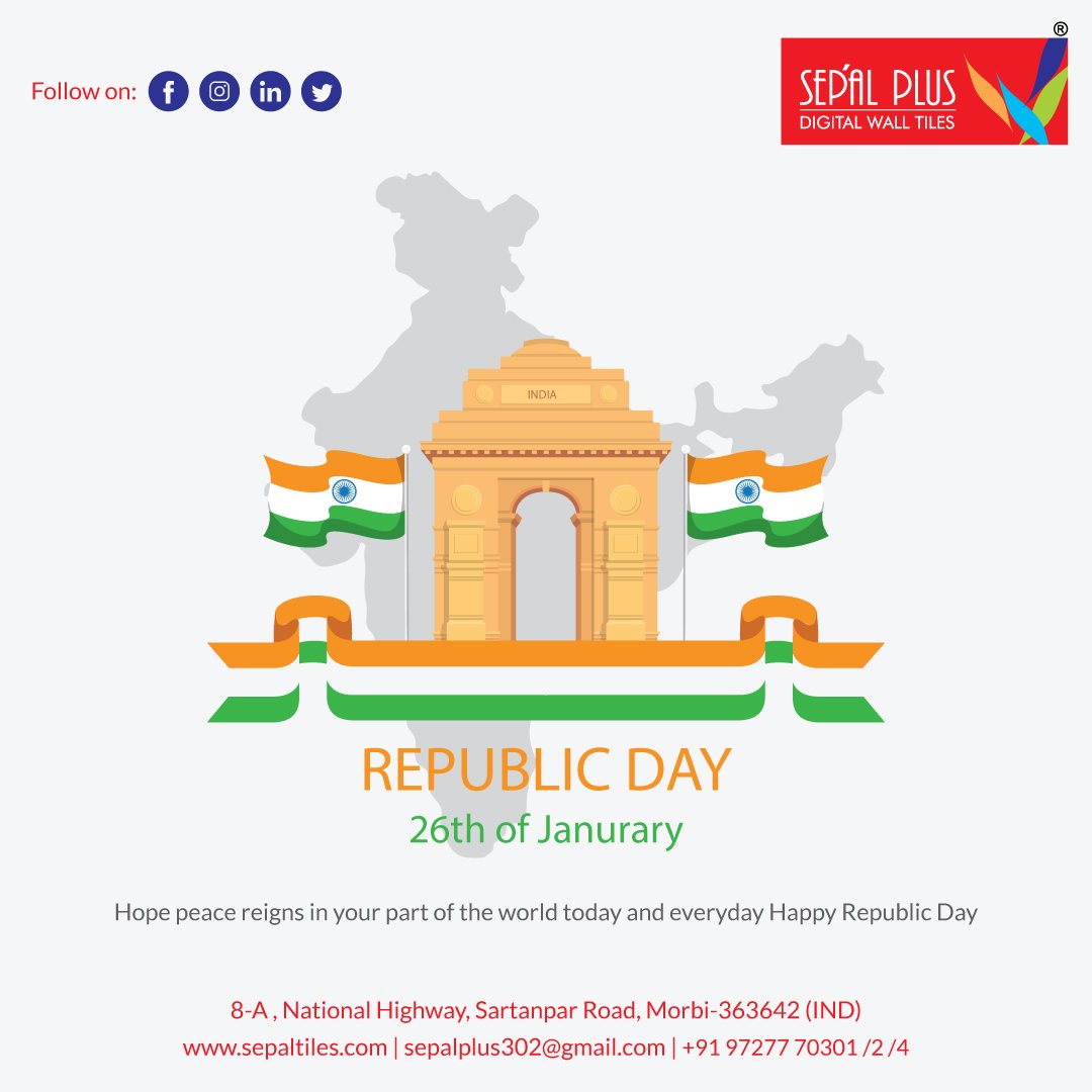 sepaltiles's tweet photo. #sepalplustiles #sepaltiles #happyrepublicday #happyrepublicday🇮🇳 #republicday #republicdayindia https://t.co/oTDRpt7zIb