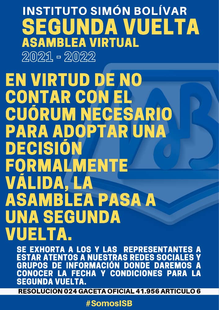 somosisb's tweet photo. COMUNICADO OFICIAL https://t.co/ZRYbn2oFvV