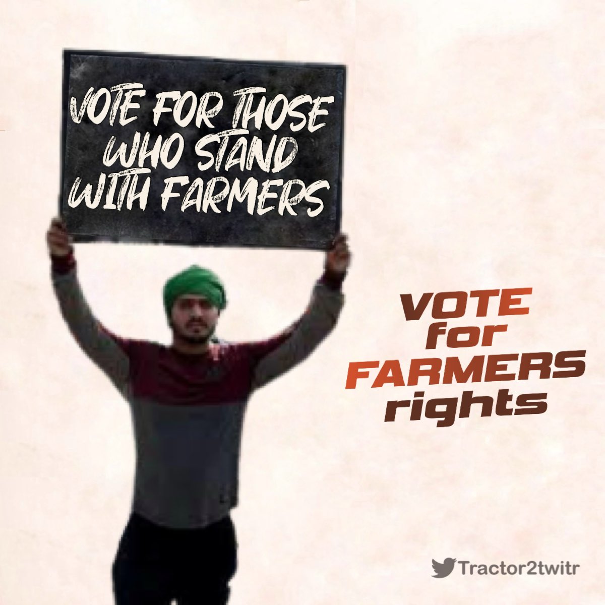vote for those which work in the faver of people's 

not for corporate

#Vote4FarmersRights