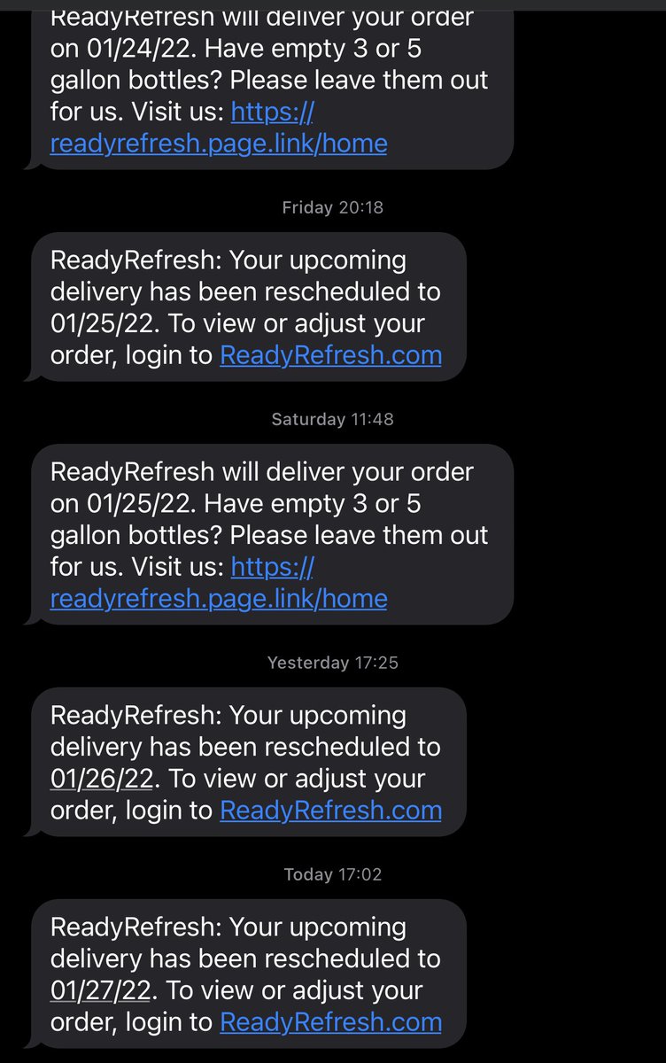 YuriGaleev's tweet image. 3 rescheduling in a row? @ReadyRefresh  you are setting new record even by your sub-par standards. #readyrefresh #nestle #worstservice