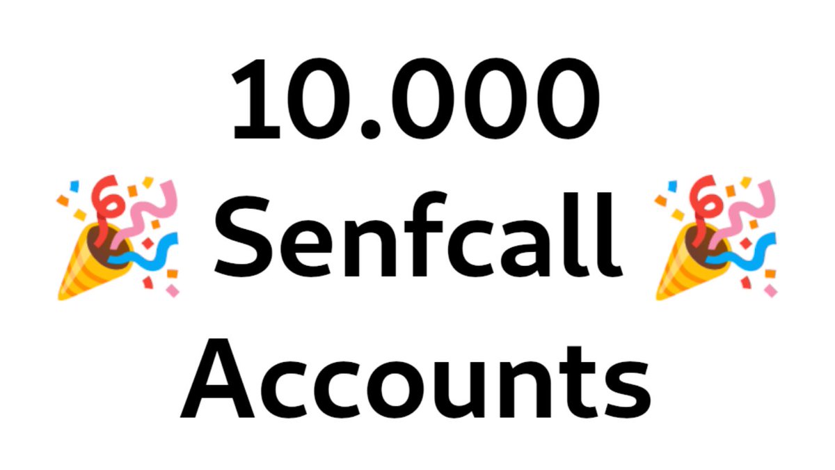 senfcall's tweet photo. You did iz! 10000 registered #Greenlight accounts on #Senfcall!
You want to be able to use our permanent #BigBlueButton rooms too? Take a look:
https://t.co/jWy26yr5kw
#BBB #VideoConference https://t.co/rPNgDpP2X9