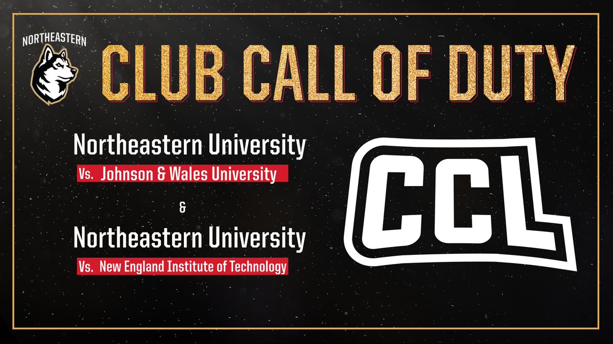Our Club Call of Duty team enters into its first semester of competition in the <a href="/CollegeCoD/">College CoD</a> League tonight with a doubleheader. 

The team is ready to put Northeastern Call of Duty on the map 📍