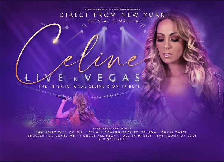 Opening night is TOMORROW! We can’t wait to see you King’s Lynn! #celinediontribute #queenofvegas #celineliveinvegas #uktour