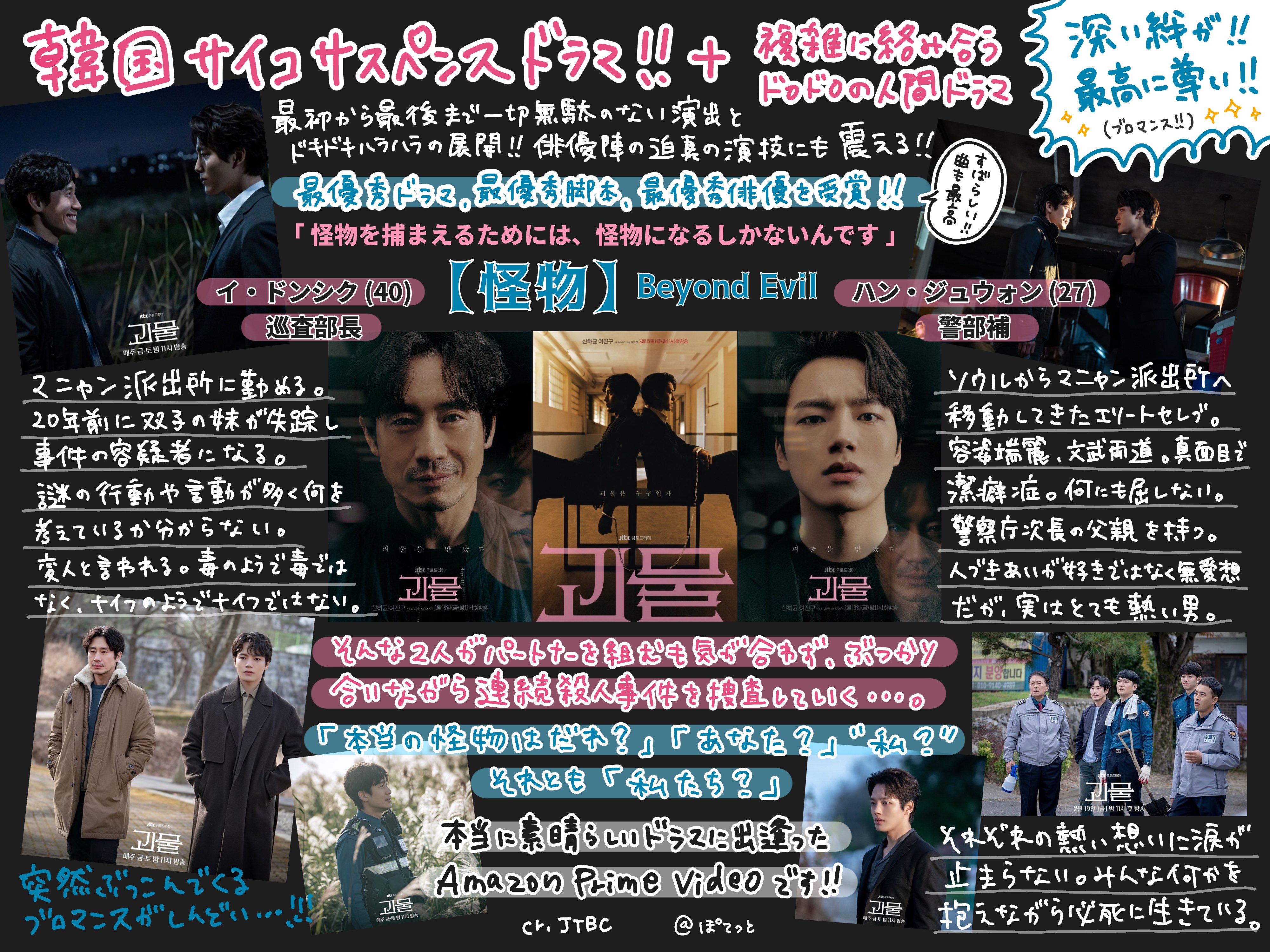 韓国ドラマ 怪物 괴물 シナリオ集 Amazon.co.jp: [1巻] シン・ハギュン、ヨ・ジング主演のドラマ