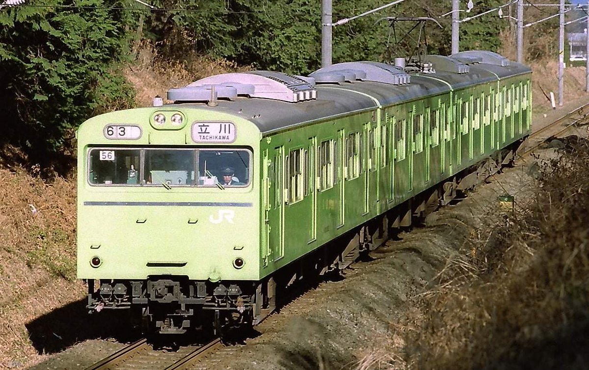 tetuko5861's tweet photo. 1999年1月
DD51842+12系高尾臨、103系、209系
八高線　金子ー箱根ヶ崎 https://t.co/pqeKfVKXHw