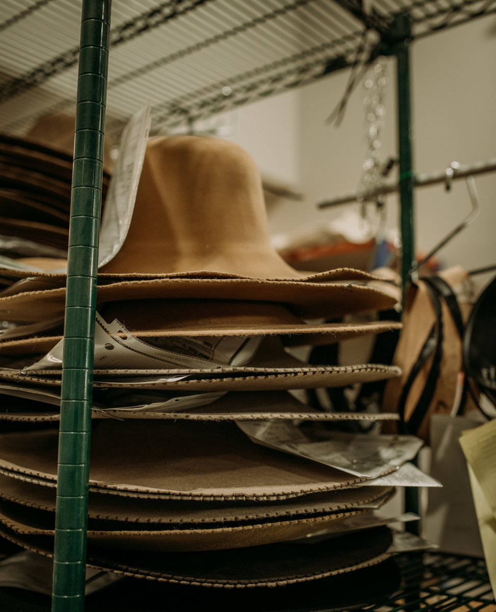 GreeleyHatWorks's tweet photo. This is a look at what all Greeley Hat Works felt hats start out as. From here each hat is handcrafted to make products for our showroom floor, custom orders, truck shows and our retailers.

#hatmaking101 #greeleyhatworks #makinghats #handcrafted #hat #ramch #fashion #everyday https://t.co/TNgLB6jSVd