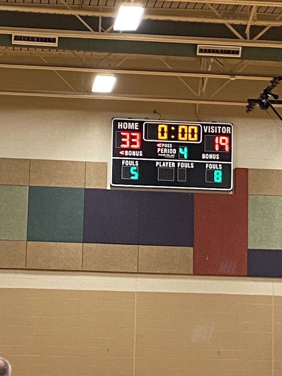 GVSouthMiddle's tweet photo. And that’s a final! 33-19 @GVHoops Eagles! A team is up next. https://t.co/VPFrv7HuW8