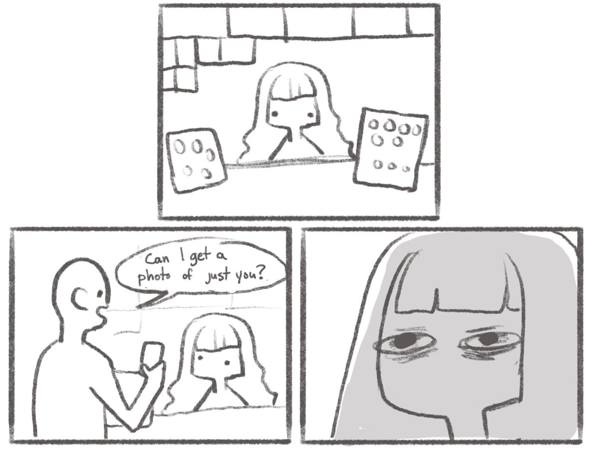 Found this relic I drew during anyc 2019 and am glad I don't do cons anymore (pandemic aside) 