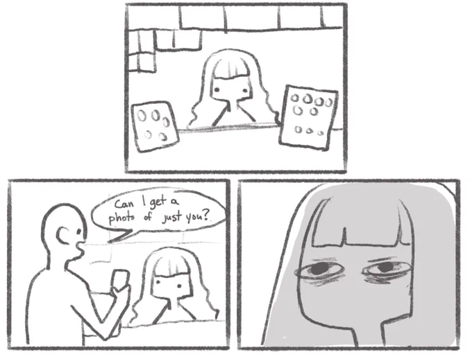 Found this relic I drew during anyc 2019 and am glad I don't do cons anymore (pandemic aside) 