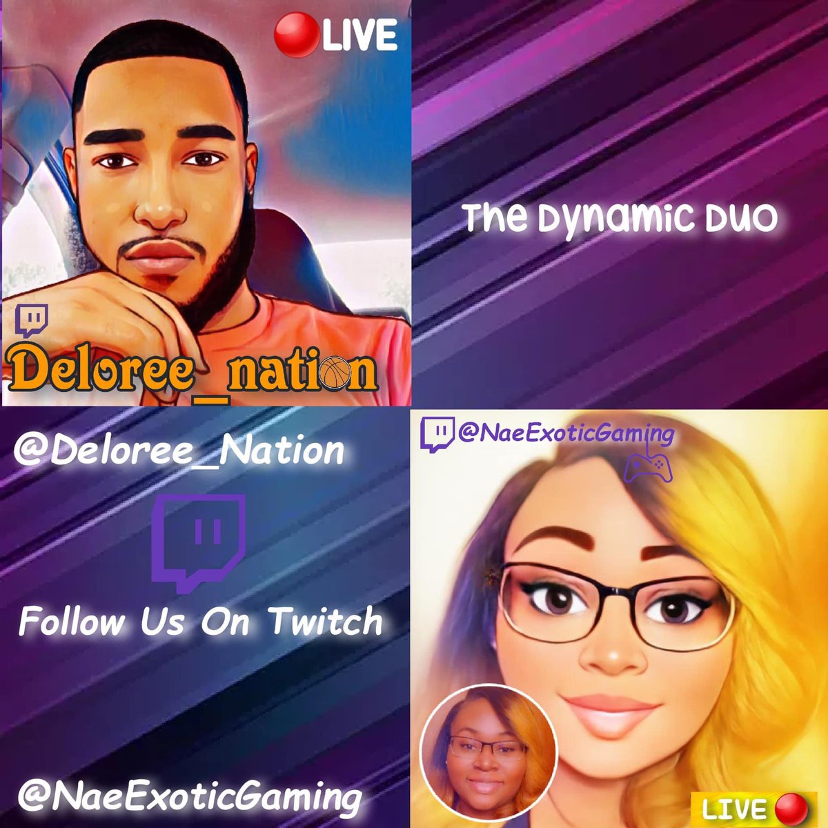 LETS GET IT!!!! Joint stream w/ my sister @nae_exotic Come through and support, show love, follow and chat with us.! As we try to get back on our grind 💪🏽😈‼️ 
twitch.com/deloree_nation 
twitch.com/NaeExoticGaming
Stream will begin soon so tune in 🎬