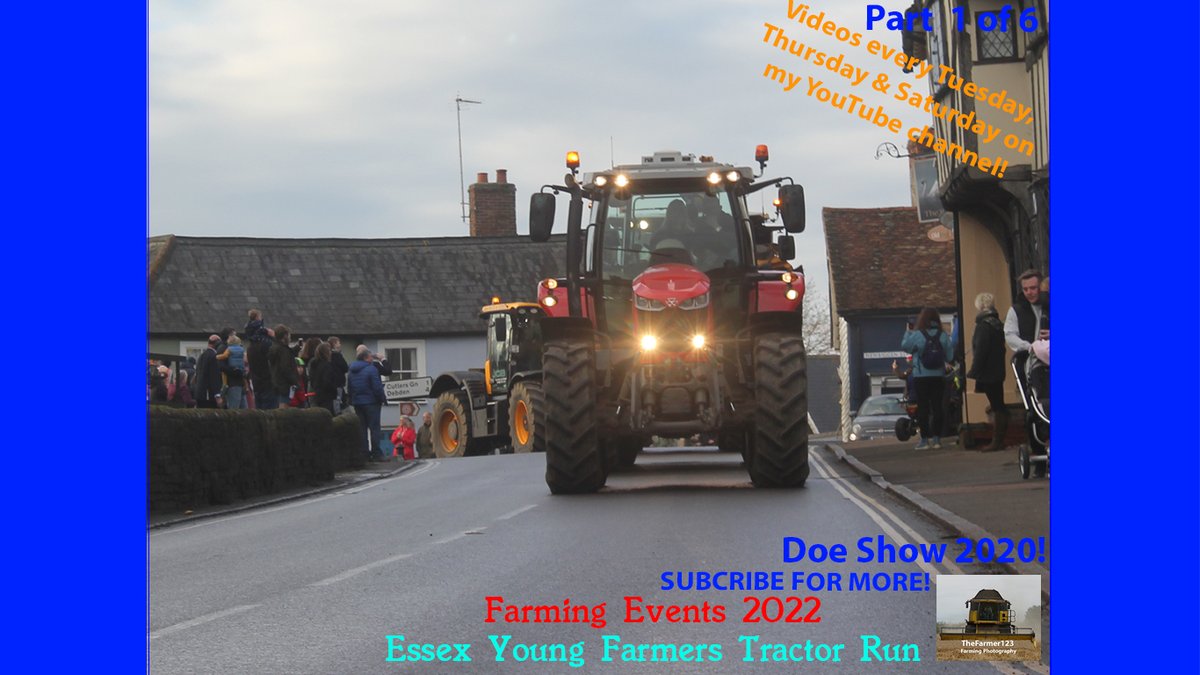 Farming Events - Essex Young Farmers Tractor Run 2022. Part one of six. Thaxted A. [22]. Video live on my channel - Check it out youtu.be/1a8_DeZWUMk Thanks 👍😀<a href="/EssexYFC/">Essex Young Farmers</a> <a href="/CrawfordsMach/">Crawfords</a>
 #JohnDeere #Case #MasseyFerguson #NewHolland #Valtra #Claas #Fendt #JCB #Farming