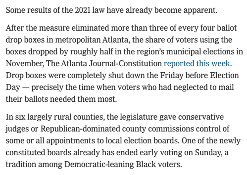 RebeccaGalanti's tweet photo. This is no accident. It's by design. Georgia Republicans are rigging the system because their extreme platform is unpopular and they know they can't win on merit. https://t.co/FxVldcidcX https://t.co/eN2PpEMYQA