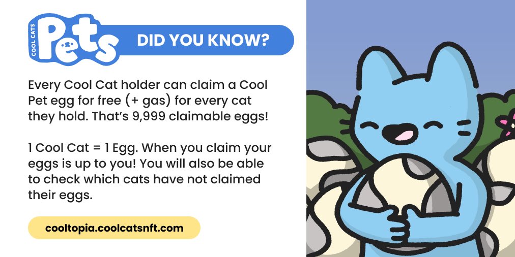 coolcats's tweet photo. did you know?

one 🐱= one 🥚 (don’t worry, the cats aren’t laying the eggs!)

you can read more about cool pets here: https://t.co/Nn48X6mJEP https://t.co/J94bzr4u8R