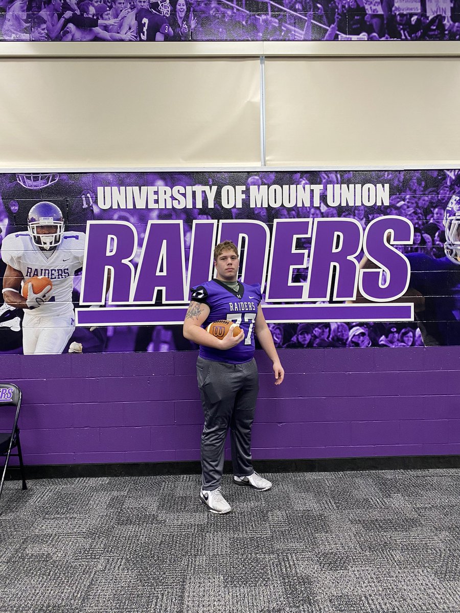 Had a great official visit at <a href="/MountUnionFB/">Mount Union Football</a>. Thank you <a href="/Coach_allendl/">Dan Allen</a> for having me down!