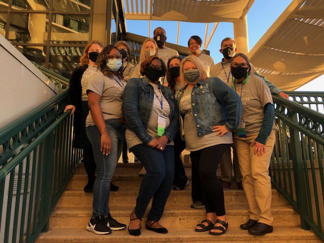 CecGeorgia's tweet photo. Georgia represented in Orlando this week. Proud of this group. I know it’s not everyone but we hope to connect with you soon. #CEC2022 https://t.co/ai8nx4vXd4