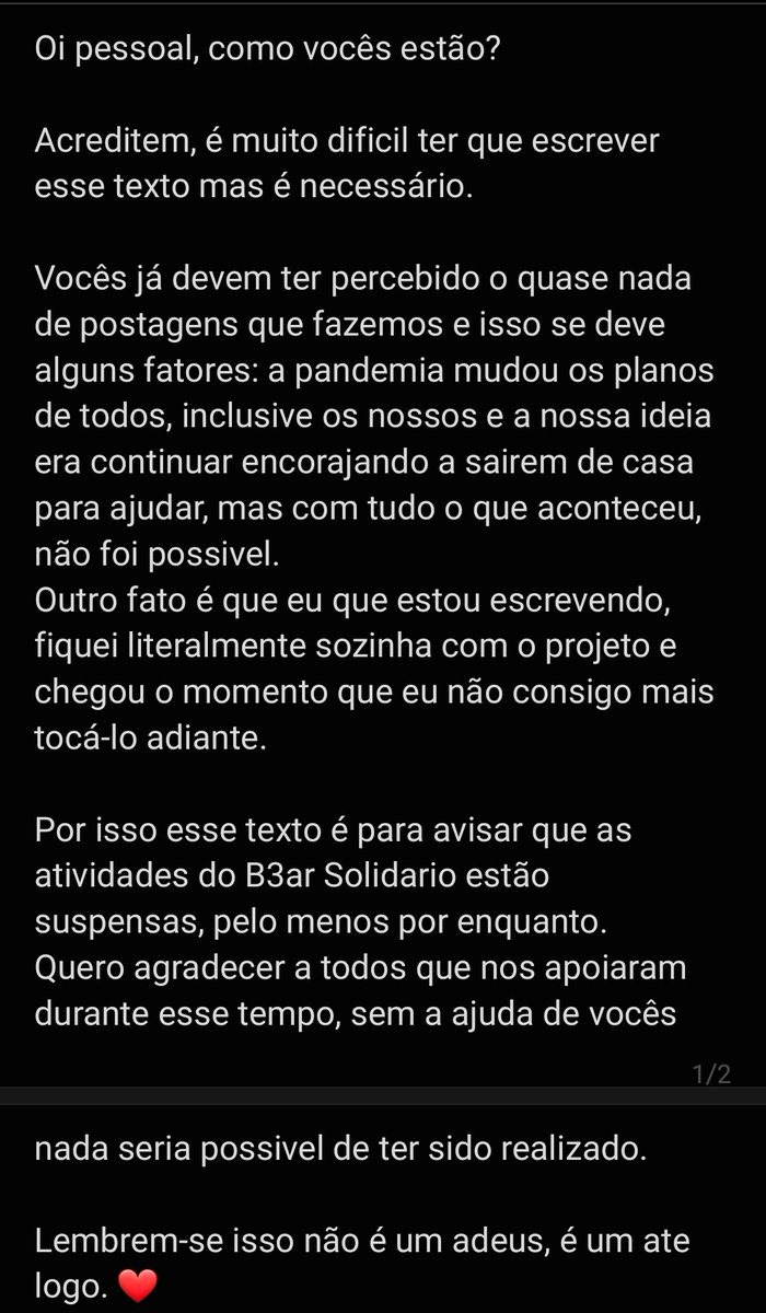 B3arSolidario's tweet photo. Ate breve 💛 https://t.co/avIoveE5Xh