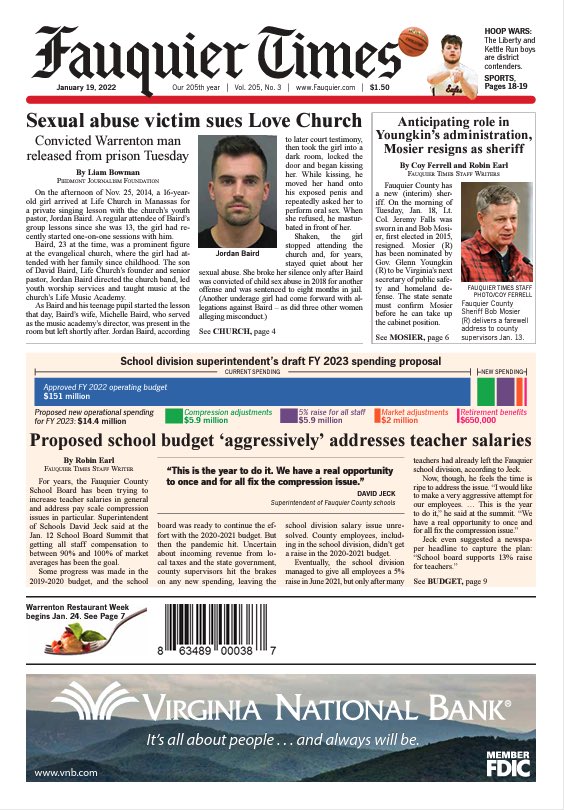 Fauquiertimes's tweet photo. Tomorrow's front page 📰

Subscribe to the Fauquier Times at: https://t.co/cq8lOffyJy https://t.co/ZdiIloORh5