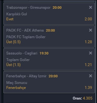 Yarının maçlarından böyle bir kupon seçtim değerlendirebilirsiniz👍

Telegram Ailemiz; t.me/BroBahisForum