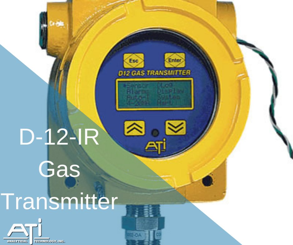 ATIMonitors's tweet photo. The D-12-IR Gas Transmitter utilizes a compact IR sensor and is suitable for most plant environments. The IR gas monitor also continuously monitors, so as to monitor critical sensor functions. #infrared #gasmonitoring https://t.co/nw37UaO9XK https://t.co/6VoVLxMq38