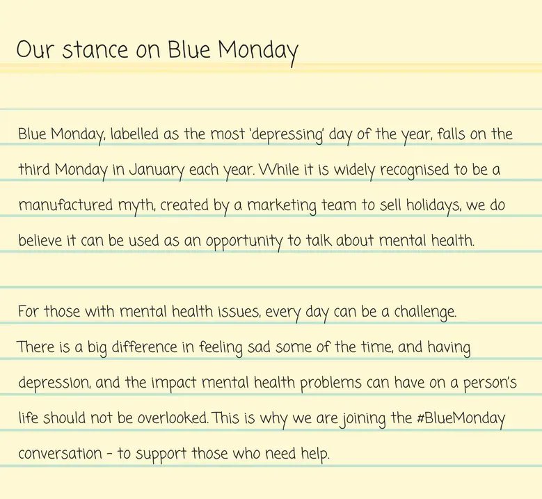 An interesting (and useful) perspective from <a href="/Counselling_UK/">Counselling Directory</a> regarding yesterday's 'Blue Monday'. Don't let marketing ploys dictate your day, but perhaps allow yourself to think about your mental health - are you OK?