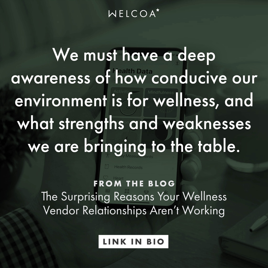 welcoa's tweet photo. Wellness vendors come and go.

We need a solid starting point for our overall strategy. And then, we can find quality partners who can help us set a long-term plan to successfully execute our programs.

Read More >> https://t.co/86zkokEFBE https://t.co/P6DFdxYKq5
