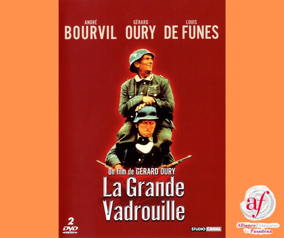 Alliance Française de Pasadena on X: The film La Grande Vadrouille is an  absolute must-see for French learners! This comedy/war movie came out in  1966 and features two of the most prominent