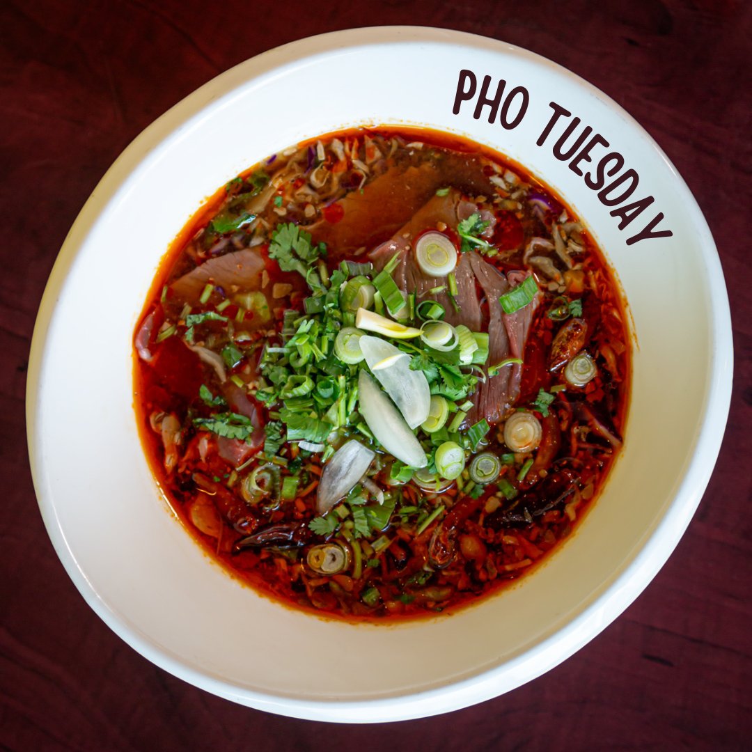 All day, every Tuesday for the month of January, Enjoy our Pho for 9.99$ a bowl. 
Available at 
*Rice &amp; Noodle Shop 10350 124 street
*Casual Fare-10037 109 St.   
*Cannot be combined with any other offer.
 *Dine-in only. #yegPho #yegfood #yegdt #yeg124st