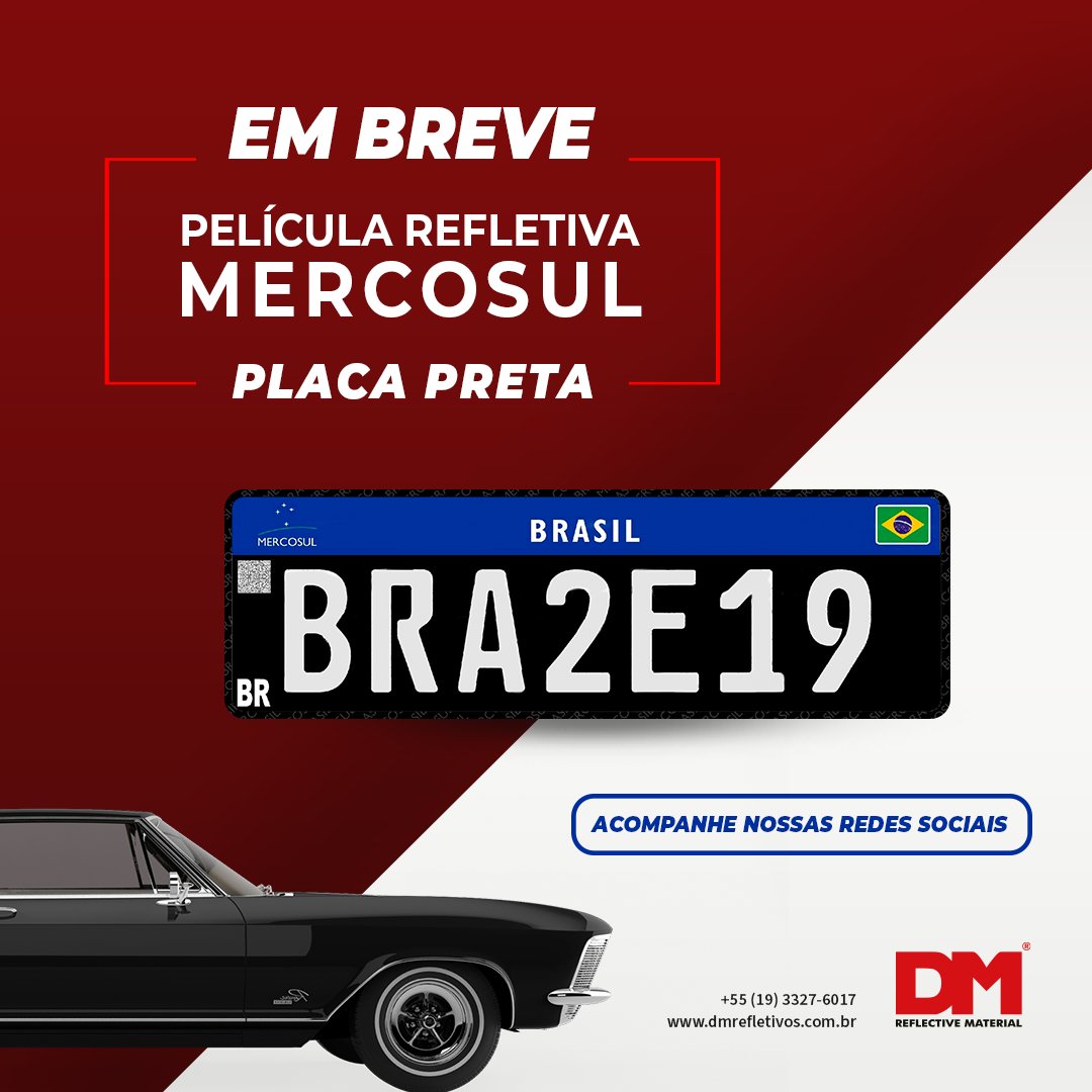 dmrefletivos's tweet photo. Pensando em mais de 3 mi de proprietários de 
#carrosantigos, em breve, a DM também irá fornecer a #películarefletiva para fabricação de #placaspretas no Brasil. Fique atento em nossas redes sociais. Ou envie um e-mail para contato@dmrefletivos.com.br
https://t.co/kquytHjNn7 https://t.co/mMjLFaU7Dz