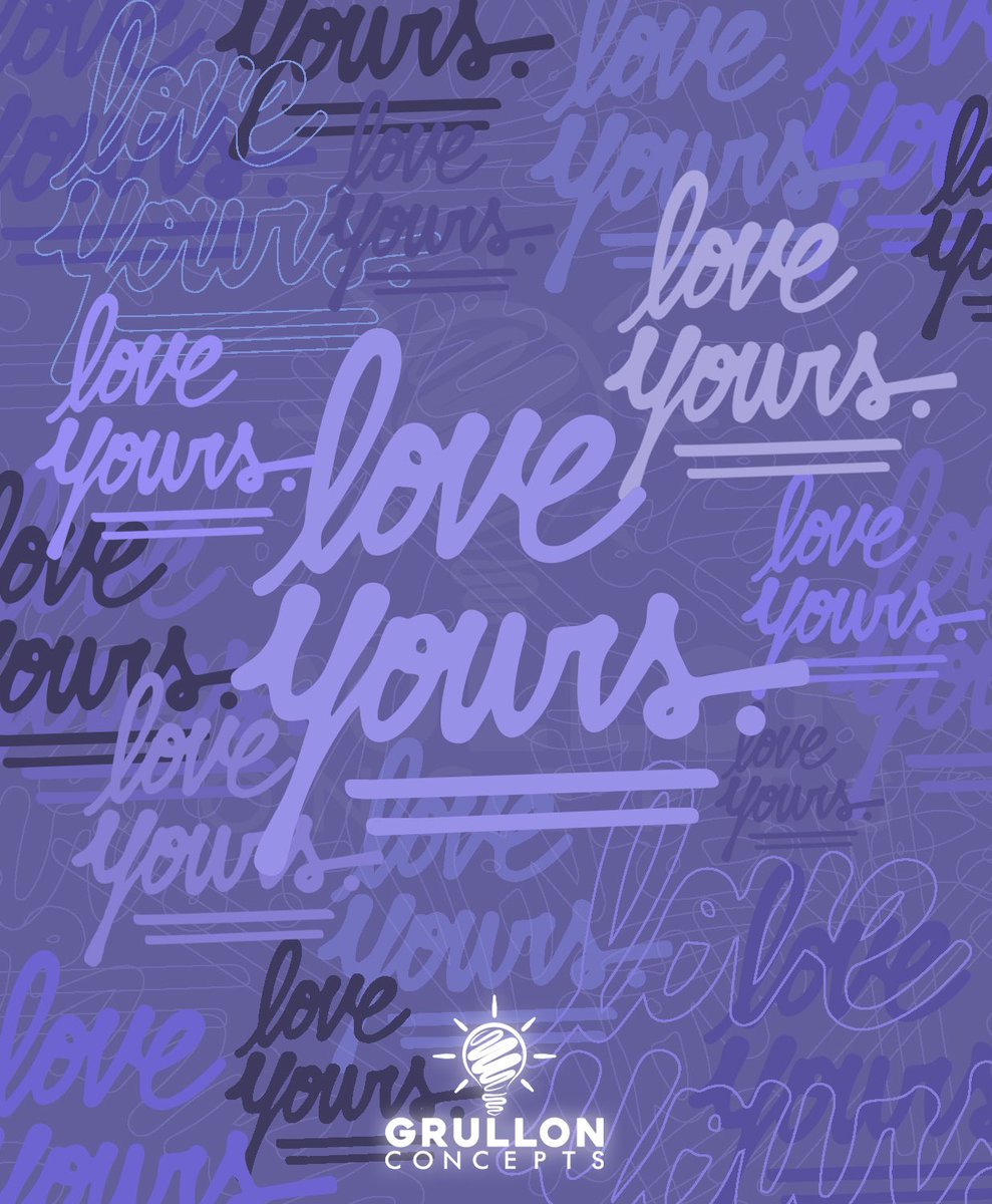 New <a href="/Pantone/">PANTONE</a> #VeryPeri limited colorway pattern for 2022! #LoveYours - shop merch at: grullonconcepts.com/shop-1