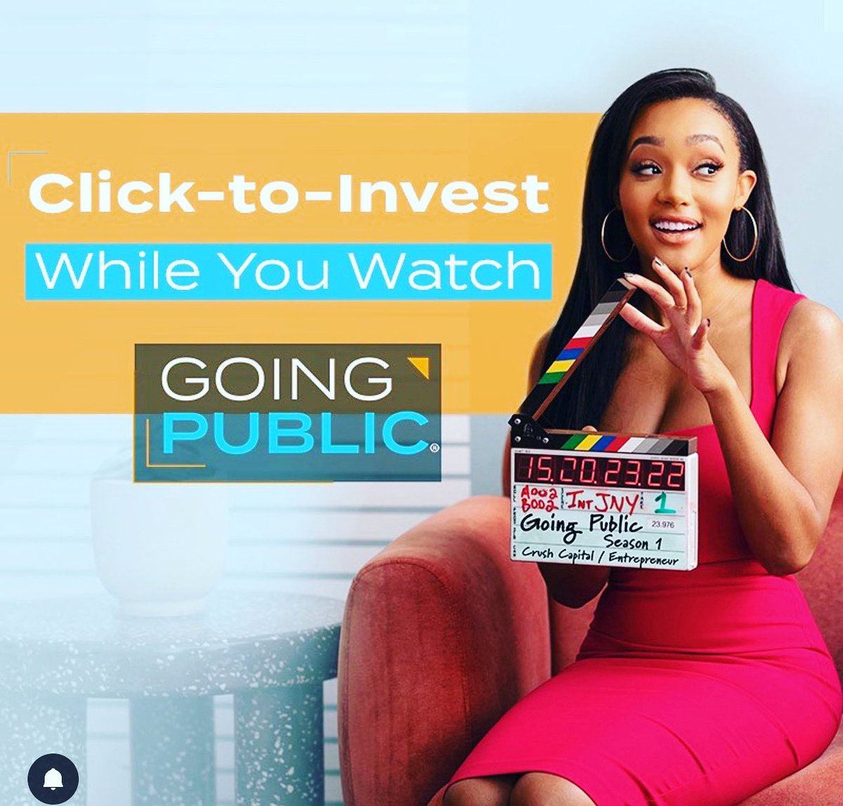 TVTerence's tweet photo. "Going Public" premieres today on @Entrepreneur where viewers can click to invest while they watch! @goingpublic https://t.co/DqPNcifVIt
