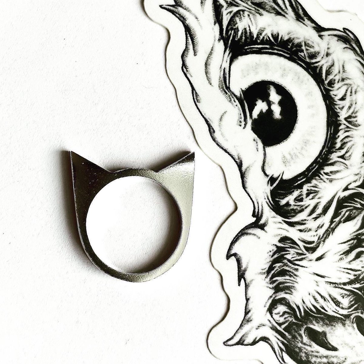 brambleandfern1's tweet photo. Proud to be a #cat lady. New in shop. 
•
•
•Cat Lady Ring
#brambleandfern #catlover #catlady #cats https://t.co/qTLPJO9Inu