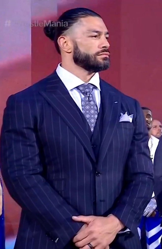 The face of a billion dollar company!!! Can’t wait to see him at #WM38 

Roman Reigns in a suit appreciation tweet because dayyum … 🔥🔥🔥 I’ll be back
