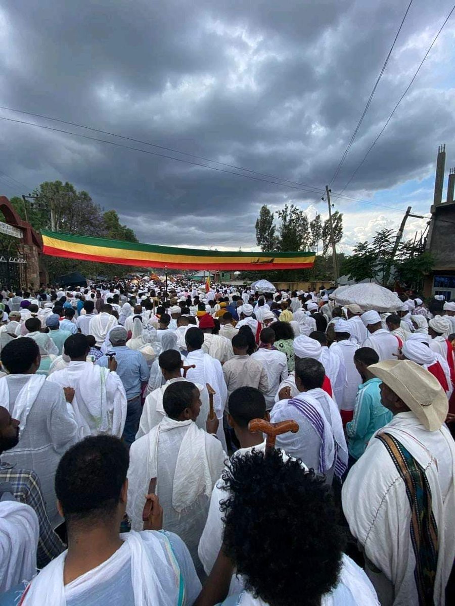 a_alemshet's tweet photo. Eve of Ethiopian Epiphany (Ketera) is being celebrated today! 
An instanxe of celebrating ceremony in Gondar, historic city! 
https://t.co/sesqFHAHqa https://t.co/HBLvZd5FQ7