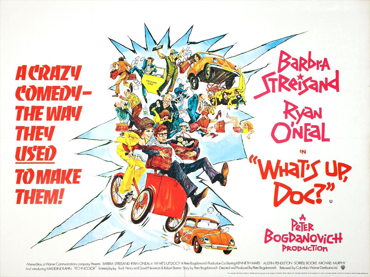 DagtypeFilms's tweet photo. All kinds of films inspire us! Here are 3 movies (available 
@PrimeVideo) that influenced OH CRAPPY DAY: "What's Up, Doc?" has a strong female lead, while "The Aviator" deals with severe OCD, &amp; "Hello, My Name Is Doris" addresses mental health issues in a romantic storyline. https://t.co/HLadM9yj7x