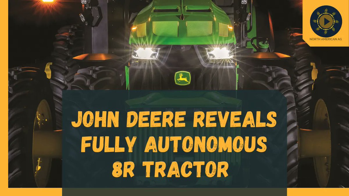 For this week's Ag Spotlight, <a href="/Deere6015/">Joseph Liefer</a> of <a href="/JohnDeere/">John Deere USA</a> shares with us the recently revealed fully autonomous 8R tractor that’s ready for large-scale production. Watch the full video here: buff.ly/3FJaVpE