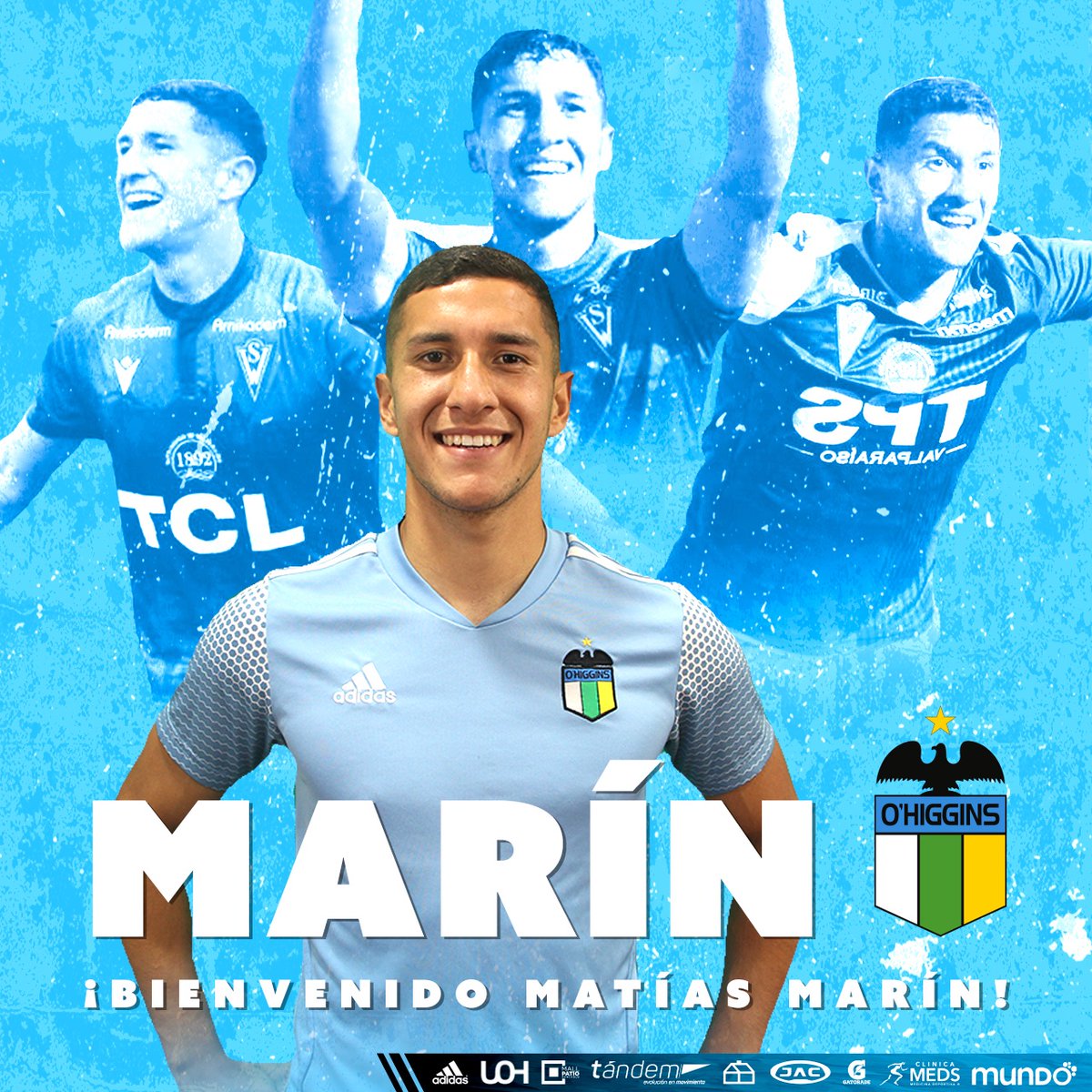 OHigginsoficial's tweet photo. 🙌🏻 ¡¡Bienvenido a la Región del Libertador Bernardo O'Higgins!! 👏🏻

⚽ ¡¡Bienvenido Matías Marín al Capo de Provincia! 🇧🇼 ¡Vamos con todo este 2022! 💪🏻

#DaleOHigginsDale 🇧🇼 https://t.co/oSSEXowU79