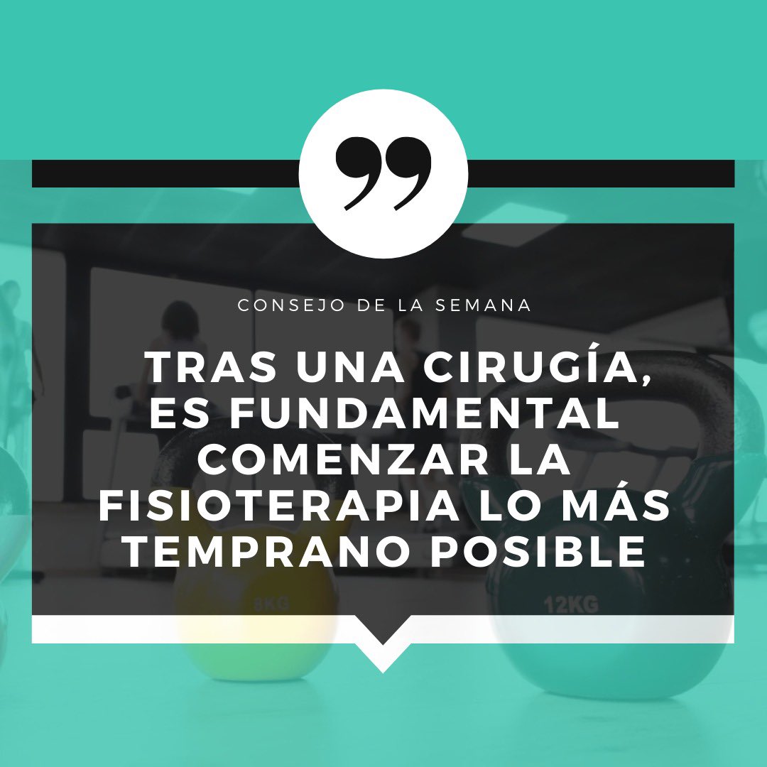 NOVAfisium's tweet photo. Son muchos los pacientes que nos preguntan, ¿Cuando empezamos la fisioterapia tras mi cirugía?
Nuestro consejo: empezar lo antes posible para evitar las temidas secuelas de la inmovilidad
Después de valorar tu caso, te diremos cuando es el momento de iniciar tu recuperación 🏋️‍♀️💪 https://t.co/zqtSKO7gvB