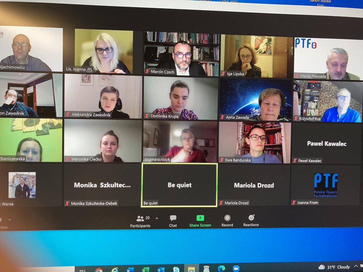 Mamy zdalne Walne Zebranie Członków Polskiego Towarzystwa Farmakoekonomicznego - co zrobiono i co przed nami.
⁦<a href="/MacNiewada/">Maciej Niewada</a>⁩ ⁦<a href="/Marcin__Czech/">Marcin Czech</a>⁩ ⁦<a href="/krzysztof__kus/">Krzysztof Kus</a>⁩ ⁦<a href="/DomiKrupa/">Dominika Krupa</a>⁩ ⁦<a href="/JoannnaLis/">Joanna Lis</a>⁩ ⁦<a href="/towarzystwoPTFe/">Polskie Towarzystwo Farmakoekonomiczne</a>⁩