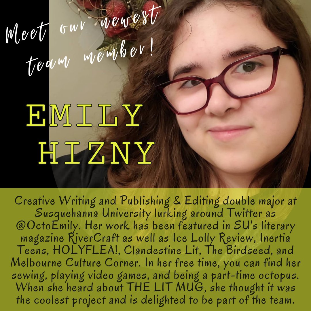 Meet our newest team member, Emily! Welcome to THE LIT MUG, <a href="/OctoEmily/">Emily Hizny</a> 😊☕️