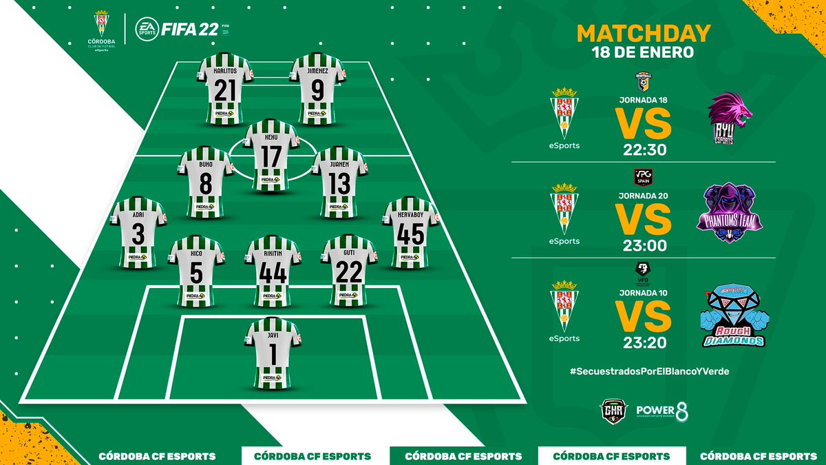 🔥 𝓜𝓪𝓽𝓬𝓱  𝓓𝓪𝔂

🎮 #Fifa22

🏆 22:30  @PLGeFootBall
🆚 <a href="/RYUeSports/">RYU eSports</a> 

🏆 23:00  <a href="/VPG_Spain/">Virtual Pro Gaming España</a>
🆚 <a href="/CFIgualada_eS/">CF Igualada eSports</a> 

🏆 23:20  <a href="/VFOspain/">VFO España</a>
🆚 <a href="/RoughDiamonds5/">RoughDiamonds</a> 

📺 twitch.tv/ccf_esports

#𝚂𝚎𝚌𝚞𝚎𝚜𝚝𝚛𝚊𝚍𝚘𝚜𝙿𝚘𝚛𝙴𝚕𝙱𝚕𝚊𝚗𝚌𝚘𝚈𝚅𝚎𝚛𝚍𝚎