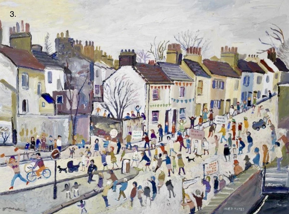 GrimArtGroup's tweet photo. 🎶Don't it always seem to go … That you don't know what you got 'til it's gone 🎶 🤔 #Protests

1. A Protest March by Laurence Stephen Lowry
2. A Protest by Brian Shields
3. The Protest by Fred Yates 
4. Protestors in Piccadilly by Bernard McMullen https://t.co/spDZvlIt24