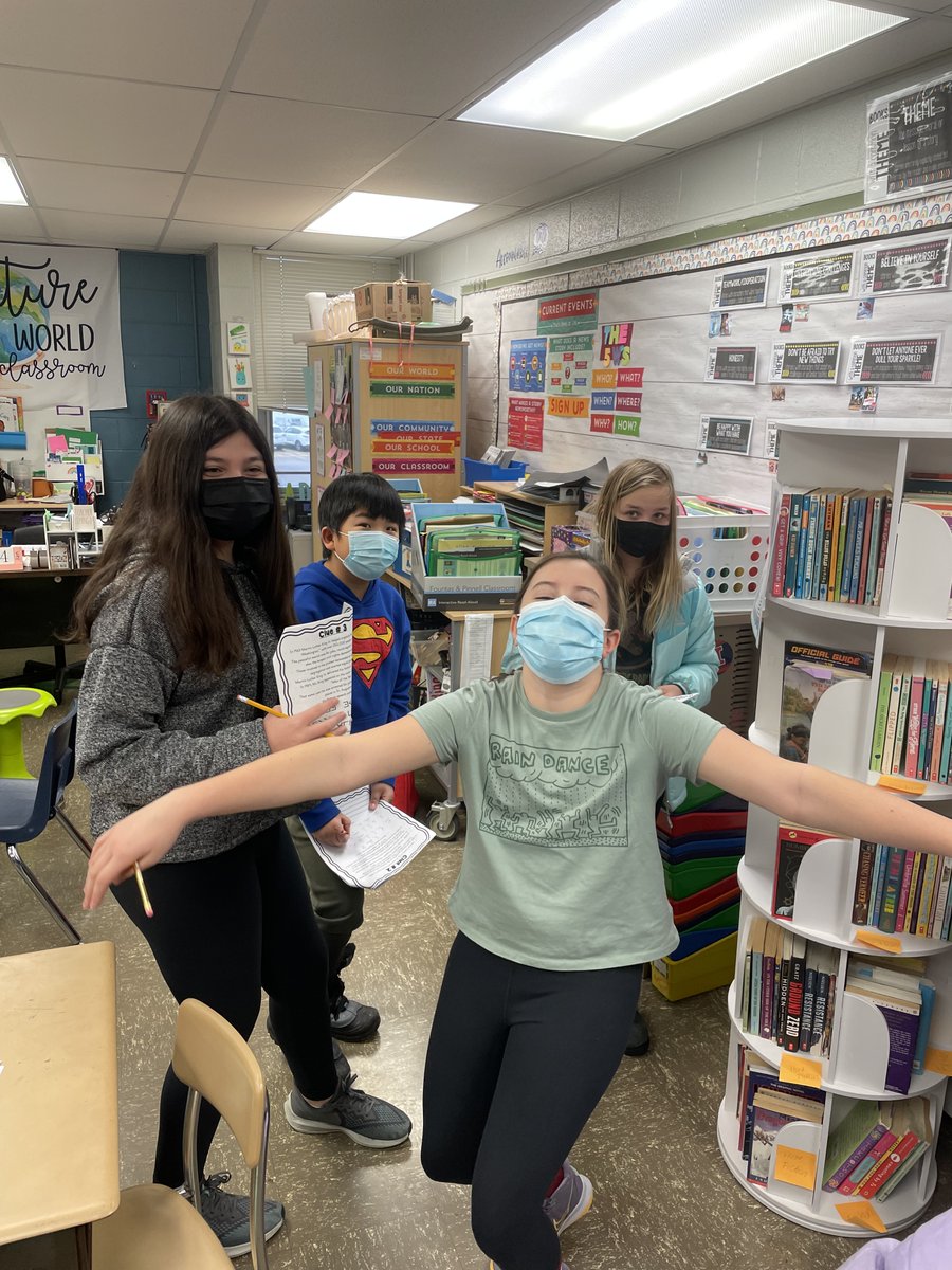 I'm Abby, Tweeter of the Day. To honor MLK Jr., our class did a special escape room all about him. We had 1 hour to search for clues around the room and get the mystery code to unlock the "safe." My group worked well together and was the first to escape. #21learns