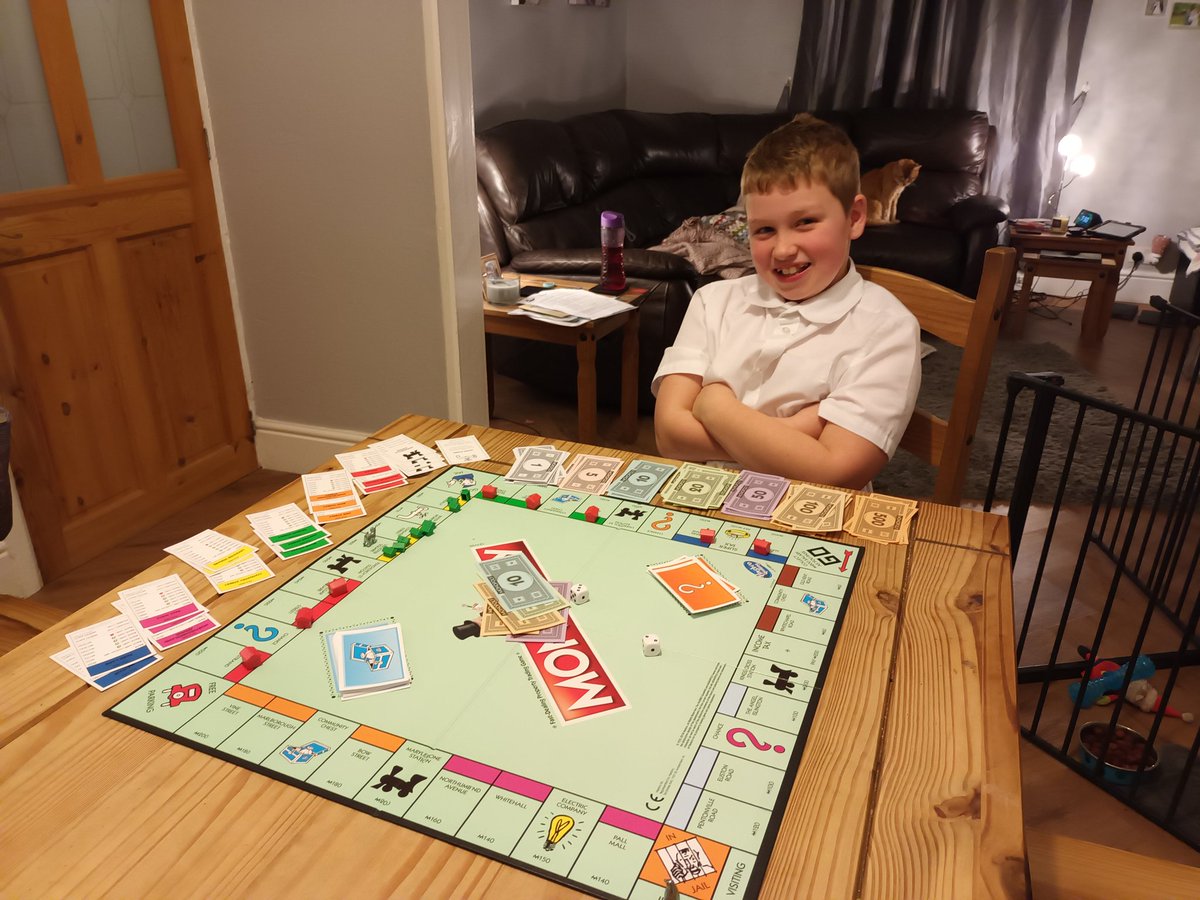 NickyPoskitt's tweet photo. @EPA_Y5_Y6 Even with proper monopoly he wiped the floor with us 😆 https://t.co/A97jGqHGHc